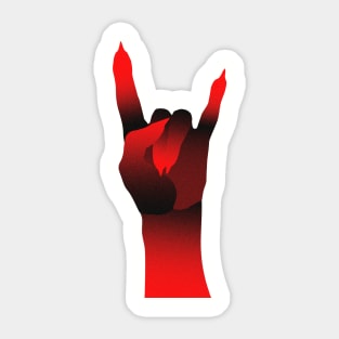 Rock sign Sticker